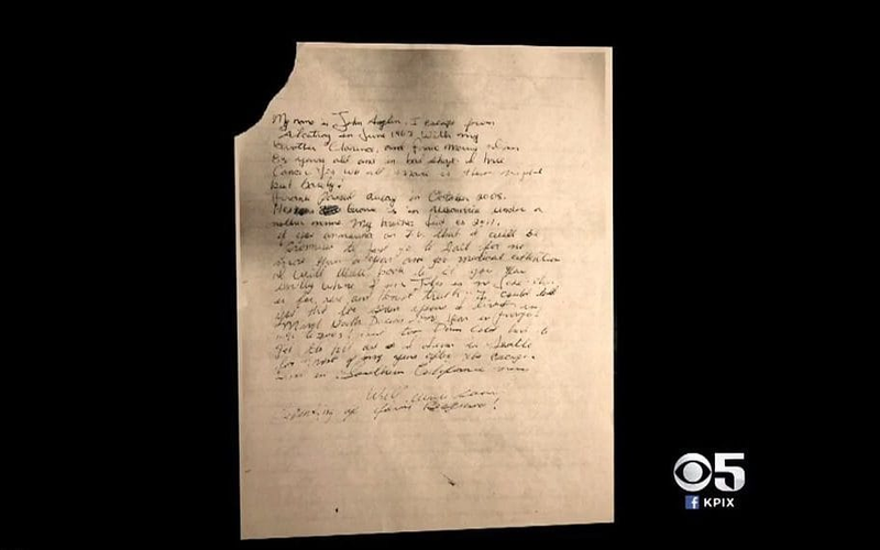La carta que se ha hecho pública. KPIX